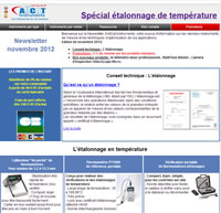 newsletter Spécial Enregistrement des conditions environnementales Novembre 2012