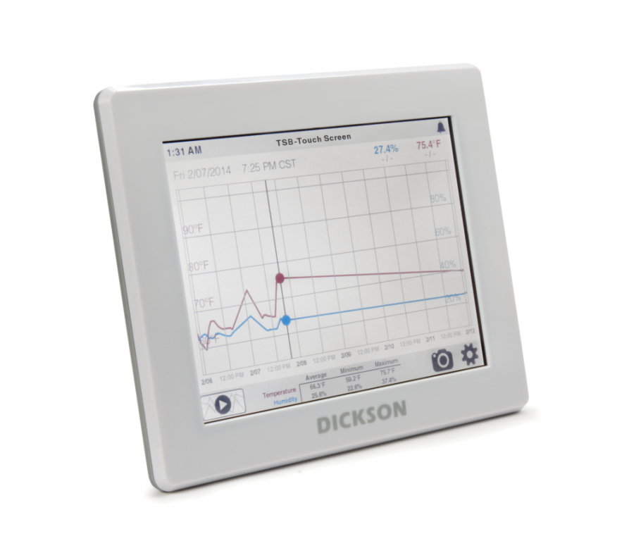 Enregistreur digital température & hygrométrie à sonde externe et écran  tactile