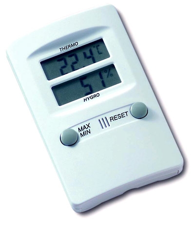 Amdohai Hygromètre numérique électronique temps température humidité mètres  jauge écran LCD rétro-éclairage thermomètre intérieur hygromètre avec  support autocollant pour serre jardin cave 