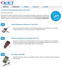 newsletter mesurez.com de juillet 2025 - 3 nouveaux instruments de mesure à découvrir !